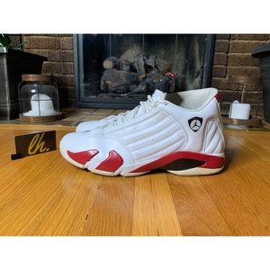 Size 14 Air Jordan 14 Basketball Shoes “Candy Cane” 487471-101